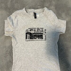 Gray Graphic T-Shirt